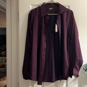 Really nice purple button up dress shirt.